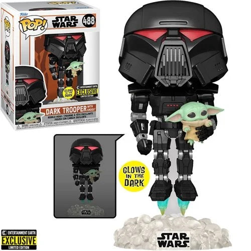 Funko Pop! - Dark Trooper with Grogu - Star Wars #488