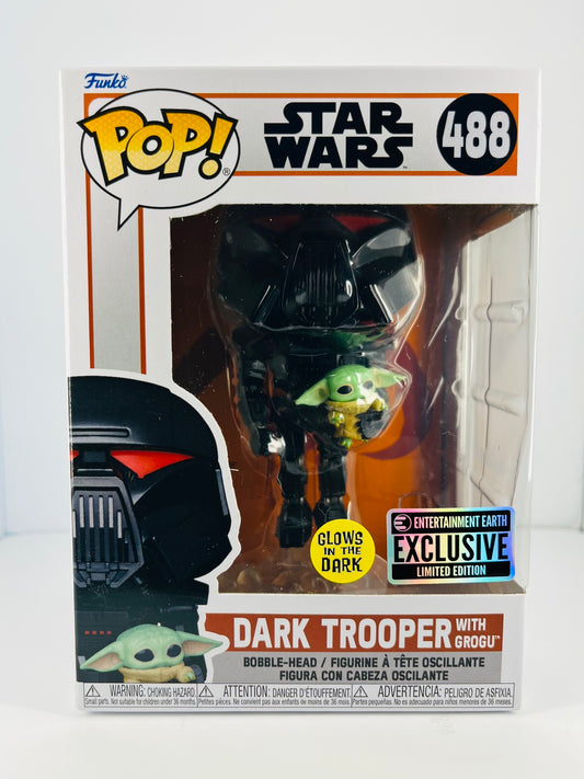 Funko Pop! - Dark Trooper with Grogu - Star Wars #488