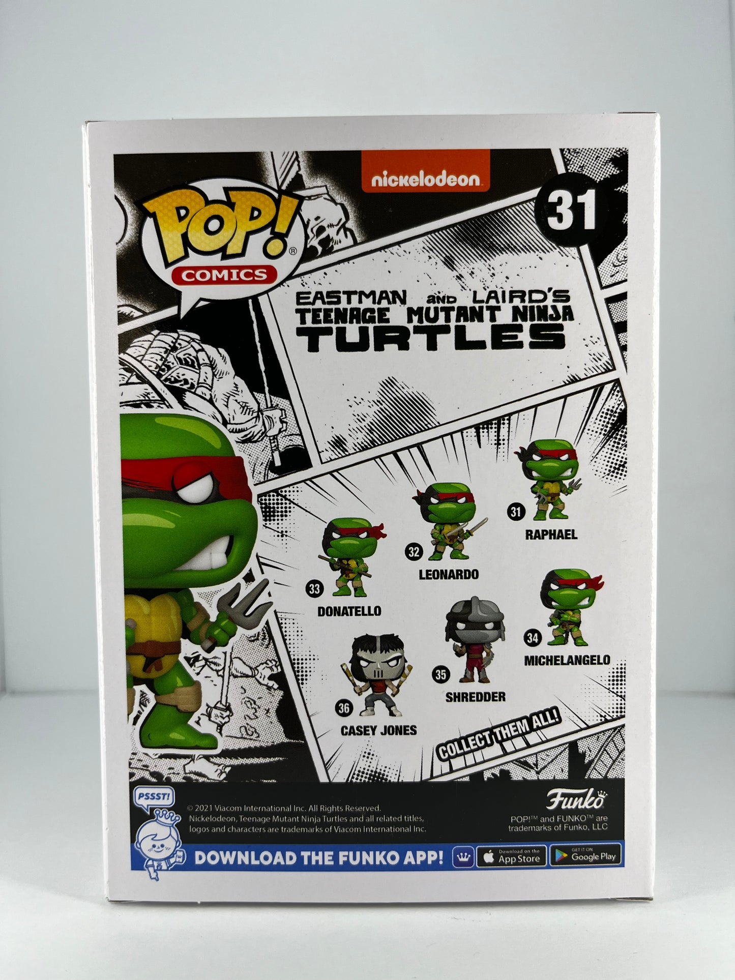 Funko Pop! - Raphael - TMNT - #31 - Exclusive Decal