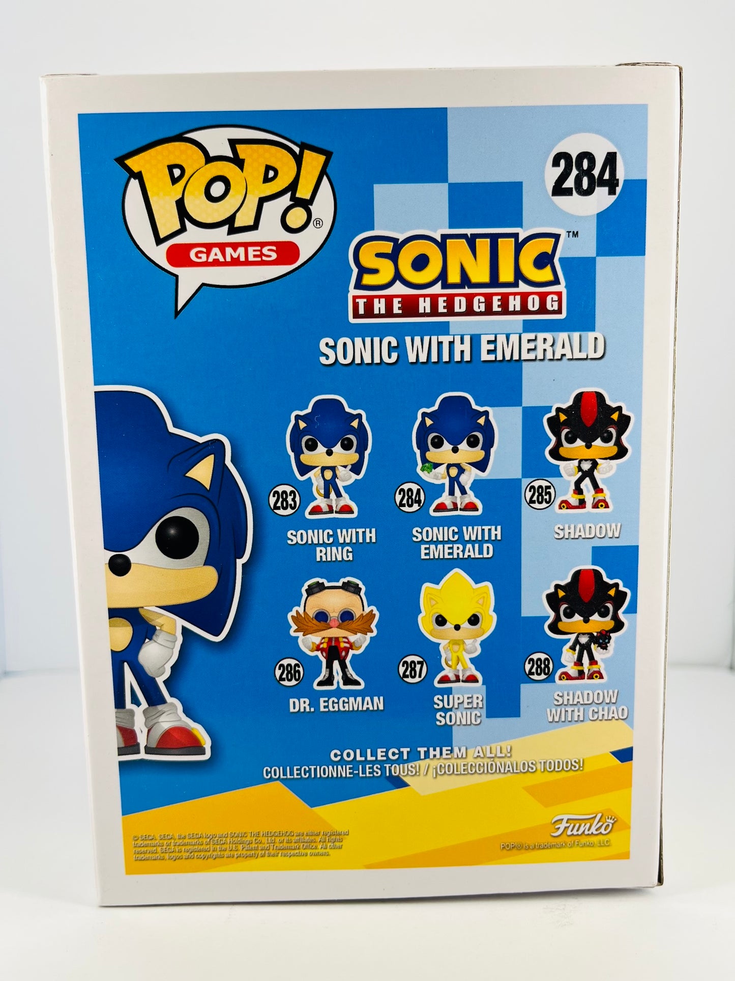 Funko Pop! - Sonic with Emerald - Sonic The Headgehog - #284