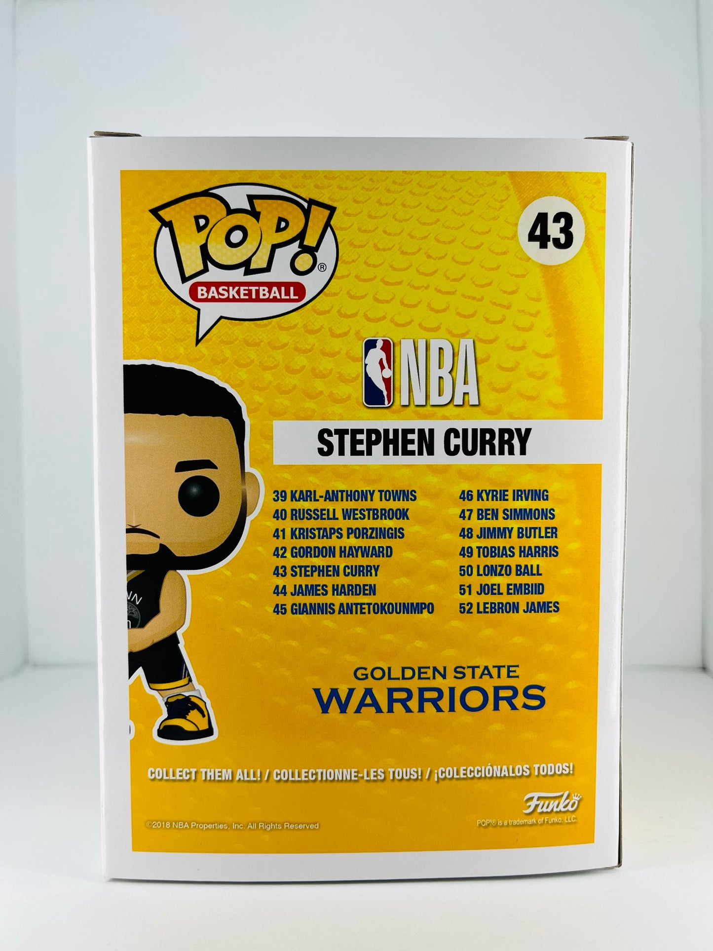 Funko Pop! - Stephen Curry - NBA Golden State Warriors #43