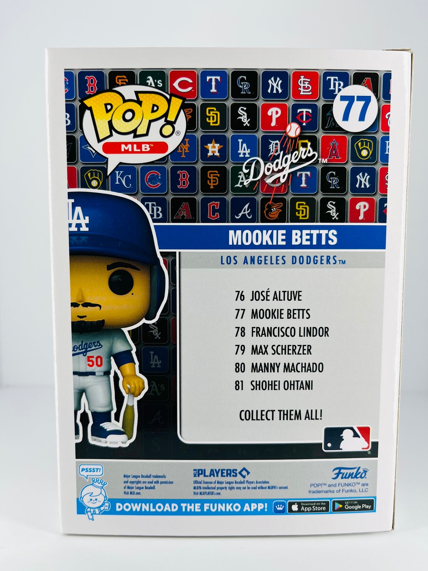 Funko Pop! -  Mookie Betts - #77 - Dodgers MLB